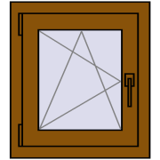 CLASICTHERM 70 500x560 mm GOLDEN OAK dwustronny CLASICTHERM 70 500x560 mm GOLDEN OAK dwustronny