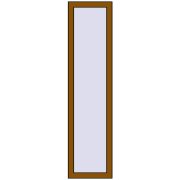Okna skrzydłowe 400x1600 mm REHAU OPTIMUM EURO-DESIGN 70 GOLDEN OAK dwustronny