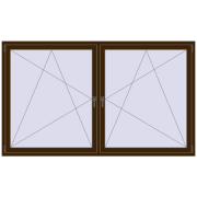 REHAU ENERGY-SAVING SYNEGO MD 2270x1350 mm DARK_OAK two-sided