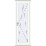 Okna skrzydłowe 500x1400 mm REHAU ENERGY-SAVING SYNEGO MD RAL 9016 Traffic white dwustronny