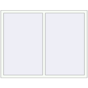 REHAU OPTIMUM EURO-DESIGN 70 1600x1270 mm RAL 9016 Traffic white two-sided