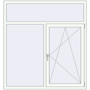 Okna skrzydłowe 1500x1600 mm REHAU OPTIMUM EURO-DESIGN 70 RAL 9016 Traffic white dwustronny