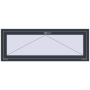 REHAU OPTIMUM EURO-DESIGN 70 1480x550 mm ANTHRACITE_GREY_STRUKTURAL two-sided