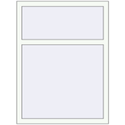 REHAU ENERGY-SAVING SYNEGO MD 900x1200 mm RAL 9016 Traffic white two-sided