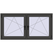 REHAU ENERGY-SAVING SYNEGO MD 1620x785 mm BASALT_GREY dwustronny