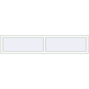 REHAU OPTIMUM EURO-DESIGN 70 2090x435 mm RAL 9016 Traffic white two-sided