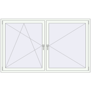 REHAU OPTIMUM EURO-DESIGN 70 2000x1200 mm ANTHRACITE_GREY_STRUKTURAL external