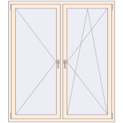 Okna skrzydłowe 1500x1700 mm KORSA OPTIMUM REHAU EURO 70