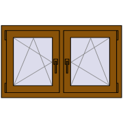 REHAU OPTIMUM EURO-DESIGN 70 990x575 mm GOLDEN OAK dwustronny REHAU OPTIMUM EURO-DESIGN 70 990x575 mm GOLDEN OAK dwustronny