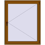 REHAU OPTIMUM EURO-DESIGN 70 1100x1350 mm GOLDEN OAK dwustronny REHAU OPTIMUM EURO-DESIGN 70 1100x1350 mm GOLDEN OAK dwustronny