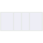 REHAU BRILLANT DESIGN 4000x1800 mm RAL 9016 Traffic white two-sided
