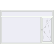 REHAU OPTIMUM EURO-DESIGN 70 2550x1600 mm RAL 9016 Traffic white two-sided