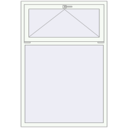 REHAU OPTIMUM EURO-DESIGN 70 1100x1600 mm RAL 9016 Traffic white two-sided
