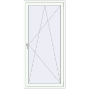 REHAU OPTIMUM EURO-DESIGN 70 900x1900 mm RAL 9016 Traffic white two-sided