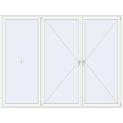 REHAU ENERGY-SAVING SYNEGO MD 3000x2300 mm RAL 9016 Traffic white dwustronny REHAU ENERGY-SAVING SYNEGO MD 3000x2300 mm RAL 9016 Traffic white dwustronny