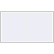 REHAU OPTIMUM EURO-DESIGN 70 1860x1090 mm RAL 9016 Traffic white two-sided