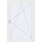 REHAU OPTIMUM EURO-DESIGN 70 1100x1700 mm ANTHRACITE_GREY_STRUKTURAL external