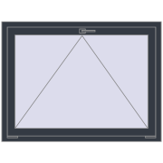 REHAU BRILLANT DESIGN 1200x900 mm ANTHRACITE_GREY_STRUKTURAL two-sided