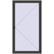 REHAU ENERGY-SAVING SYNEGO MD 1200x2200 mm BASALT_GREY two-sided