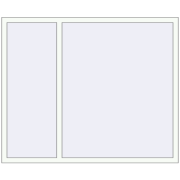 REHAU ENERGY-SAVING SYNEGO MD 1700x1400 mm RAL 9016 Traffic white two-sided