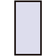 Okna skrzydłowe 900x1800 mm REHAU OPTIMUM EURO-DESIGN 70 BLACK_BROWN dwustronny