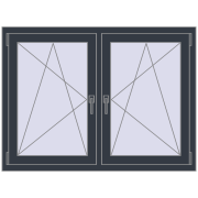 REHAU ENERGY-SAVING SYNEGO MD 1290x935 mm ANTHRACITE_GREY_STRUKTURAL dwustronny REHAU ENERGY-SAVING SYNEGO MD 1290x935 mm ANTHRACITE_GREY_STRUKTURAL dwustronny