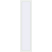 REHAU OPTIMUM EURO-DESIGN 70 500x2350 mm RAL 9016 Traffic white dwustronny