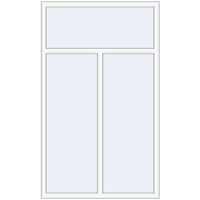 REHAU ARTEVO 1200x2000 mm RAL 9016 Traffic white dwustronny