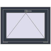REHAU OPTIMUM EURO-DESIGN 70 850x550 mm ANTHRACITE_GREY_STRUKTURAL two-sided
