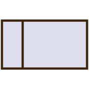 REHAU OPTIMUM EURO-DESIGN 70 2000x1150 mm DARK_OAK two-sided