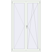 KORSA OPTIMUM REHAU EURO 70 1200x2100 mm