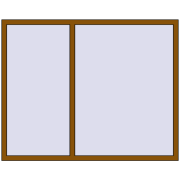 REHAU OPTIMUM EURO-DESIGN 70 1800x1435 mm GOLDEN OAK dwustronny