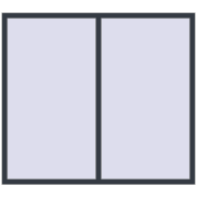 REHAU ENERGY-SAVING SYNEGO MD 1800x1600 mm ANTHRACITE_GREY_STRUKTURAL two-sided