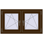 REHAU OPTIMUM EURO-DESIGN 70 990x575 mm DARK_OAK dwustronny REHAU OPTIMUM EURO-DESIGN 70 990x575 mm DARK_OAK dwustronny