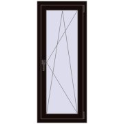 REHAU OPTIMUM EURO-DESIGN 70 550x1350 mm BLACK_BROWN two-sided