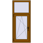 REHAU OPTIMUM EURO-DESIGN 70 550x1280 mm GOLDEN OAK dwustronny REHAU OPTIMUM EURO-DESIGN 70 550x1280 mm GOLDEN OAK dwustronny