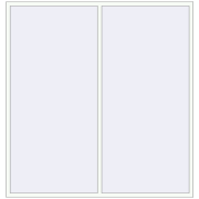REHAU OPTIMUM EURO-DESIGN 70 2300x2400 mm RAL 9016 Traffic white two-sided