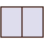 REHAU ARTEVO 2000x1450 mm BLACK_CHERRY dwustronny