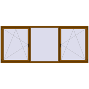 REHAU ENERGY-SAVING SYNEGO MD 3080x1290 mm GOLDEN OAK two-sided
