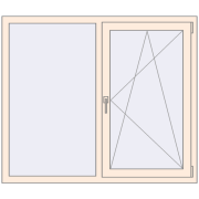 KORSA OPTIMUM REHAU EURO 70 1396x1193 mm