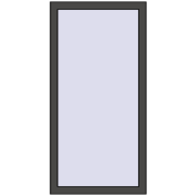 KORSA BRILLANT DESIGN 650x1300 mm BASALT_GREY two-sided