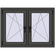 Okna skrzydłowe 1065x770 mm REHAU ENERGY-SAVING SYNEGO MD BASALT_GREY dwustronny Okna skrzydłowe 1065x770 mm REHAU ENERGY-SAVING SYNEGO MD BASALT_GREY dwustronny