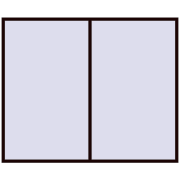 REHAU ENERGY-SAVING SYNEGO MD 2800x2300 mm CHOCOLATE_BROWN two-sided