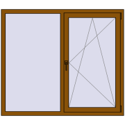 CLASICTHERM 70 1500x1300 mm GOLDEN OAK dwustronny