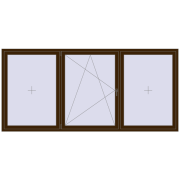 REHAU OPTIMUM EURO-DESIGN 70 3000x1400 mm DARK_OAK two-sided