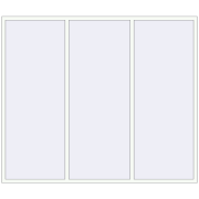 REHAU ENERGY-SAVING SYNEGO MD 2700x2320 mm RAL 9016 Traffic white two-sided