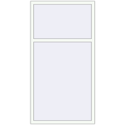 Okna skrzydłowe 1000x1910 mm ALU STANDARD 72 RAL 9016 Traffic white dwustronny