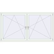 REHAU OPTIMUM EURO-DESIGN 70 2200x1200 mm RAL 9016 Traffic white two-sided