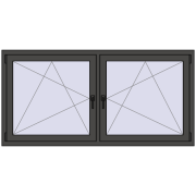 REHAU ENERGY-SAVING SYNEGO MD 1840x875 mm BASALT_GREY dwustronny