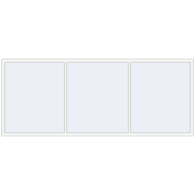 REHAU OPTIMUM EURO-DESIGN 70 3500x1400 mm RAL 9016 Traffic white two-sided